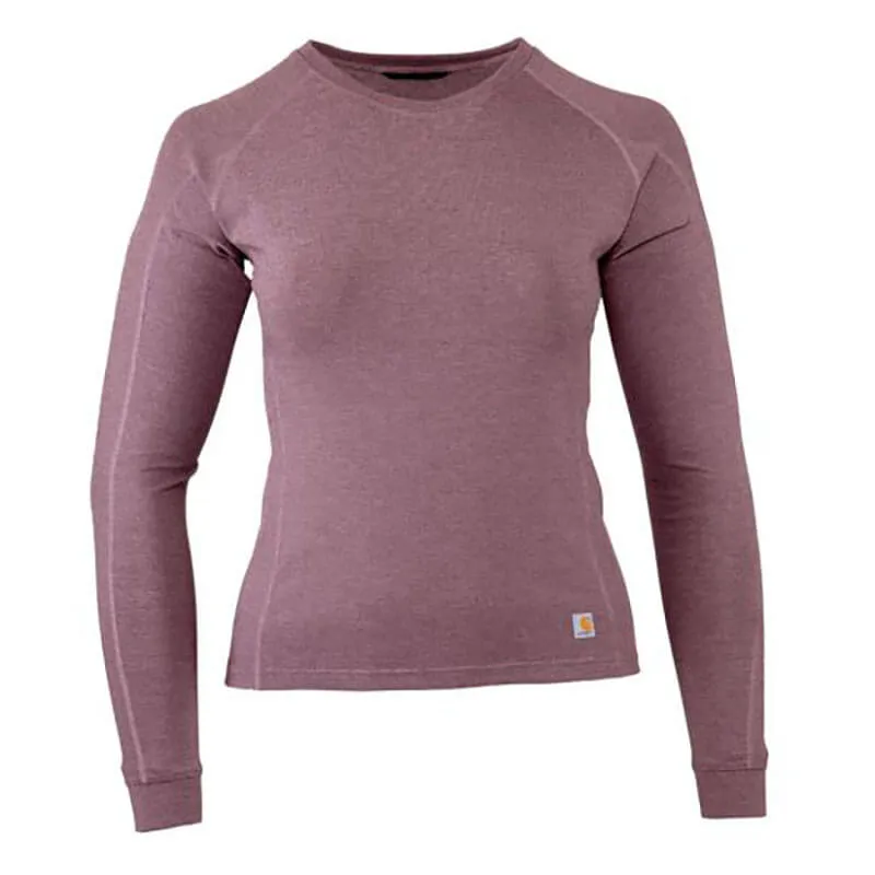 WBL152 - Carhartt Women's FORCE Heavyweight Heathered Knit Base Layer Crewneck Top