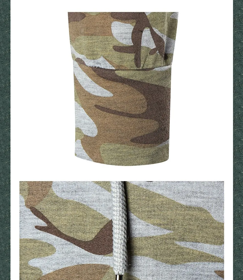 Winter Camoflage Casual Hoodie