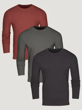 Winter Essentials Long Sleeve Crew 3-Pack