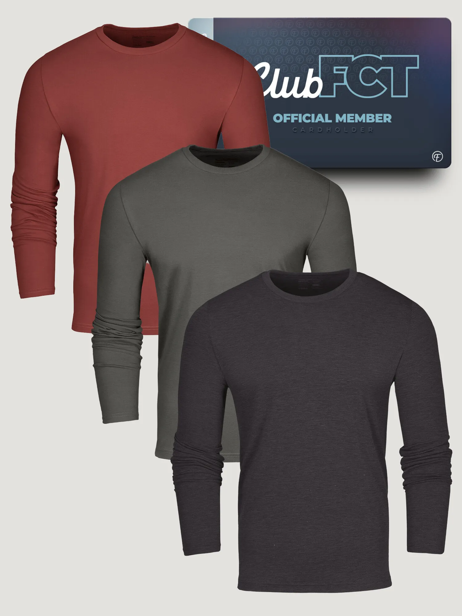 Winter Essentials Long Sleeve Crew Member 3-Pack