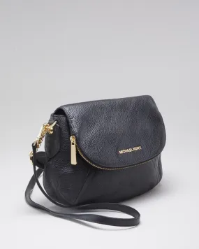 Woman's Michael Kors Black Leather Cross Body Bag