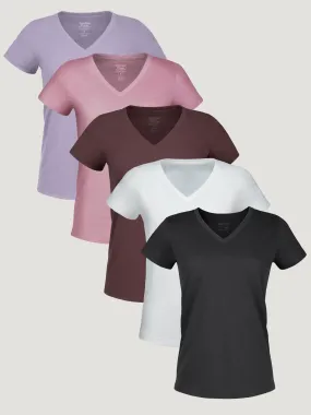 Women's Winter Essentials V-Neck 5-Pack