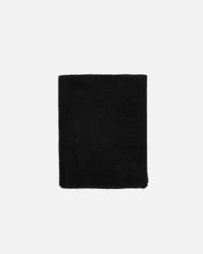 Wool Long Scarf - Black