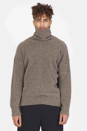 Yak Turtleneck Sweater - Taupe