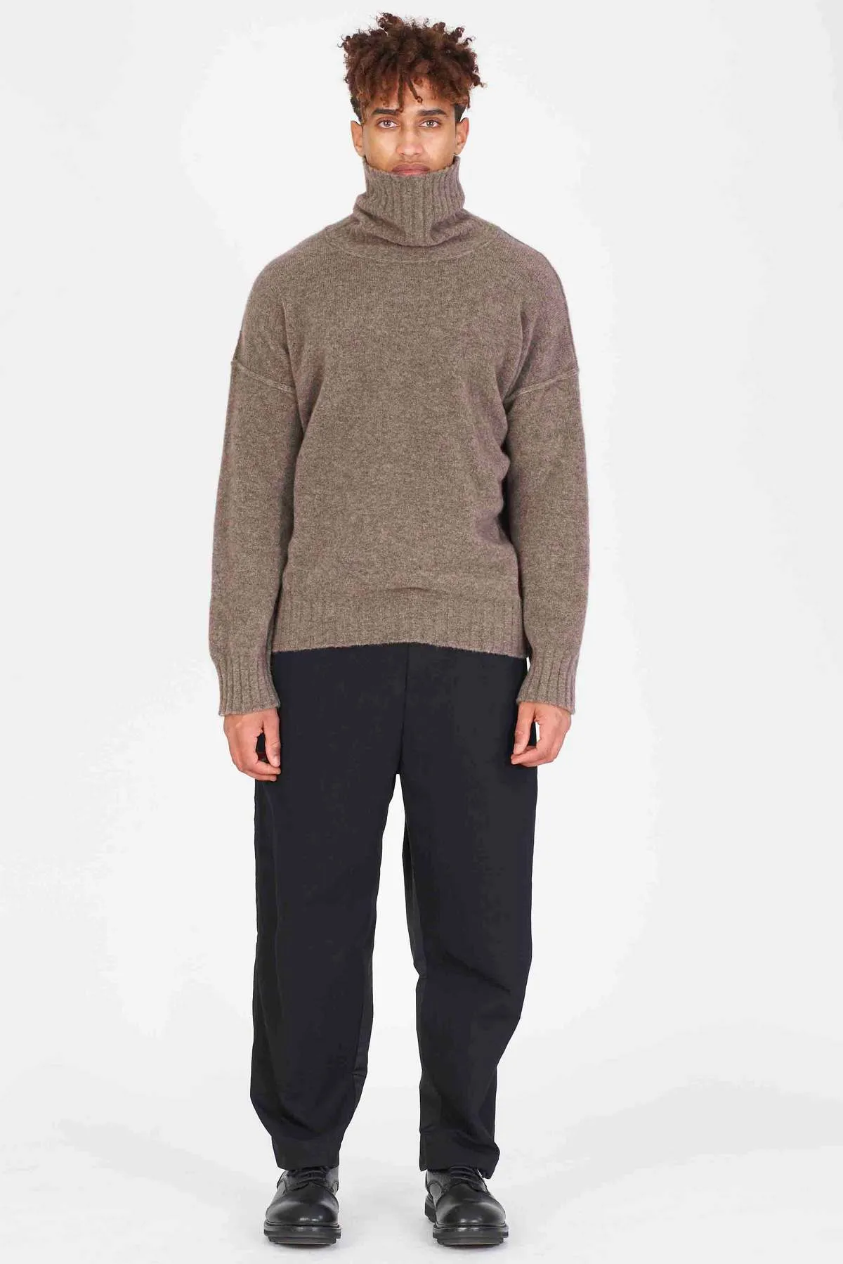 Yak Turtleneck Sweater - Taupe